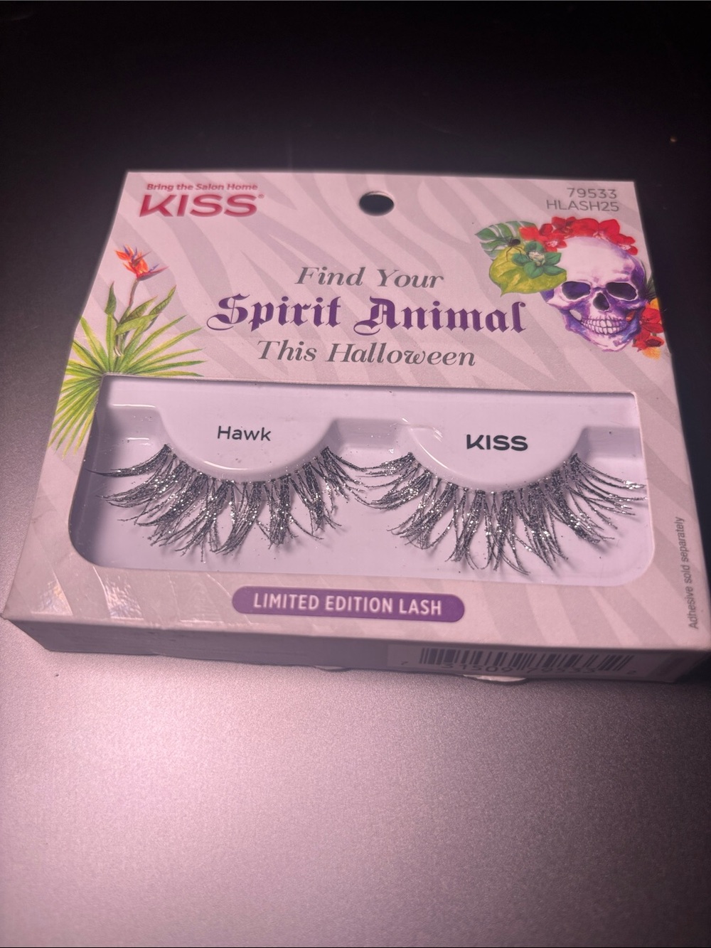 KISS Limited Editon Spirit Animal Halloween Silver Glitter Lashes never opened